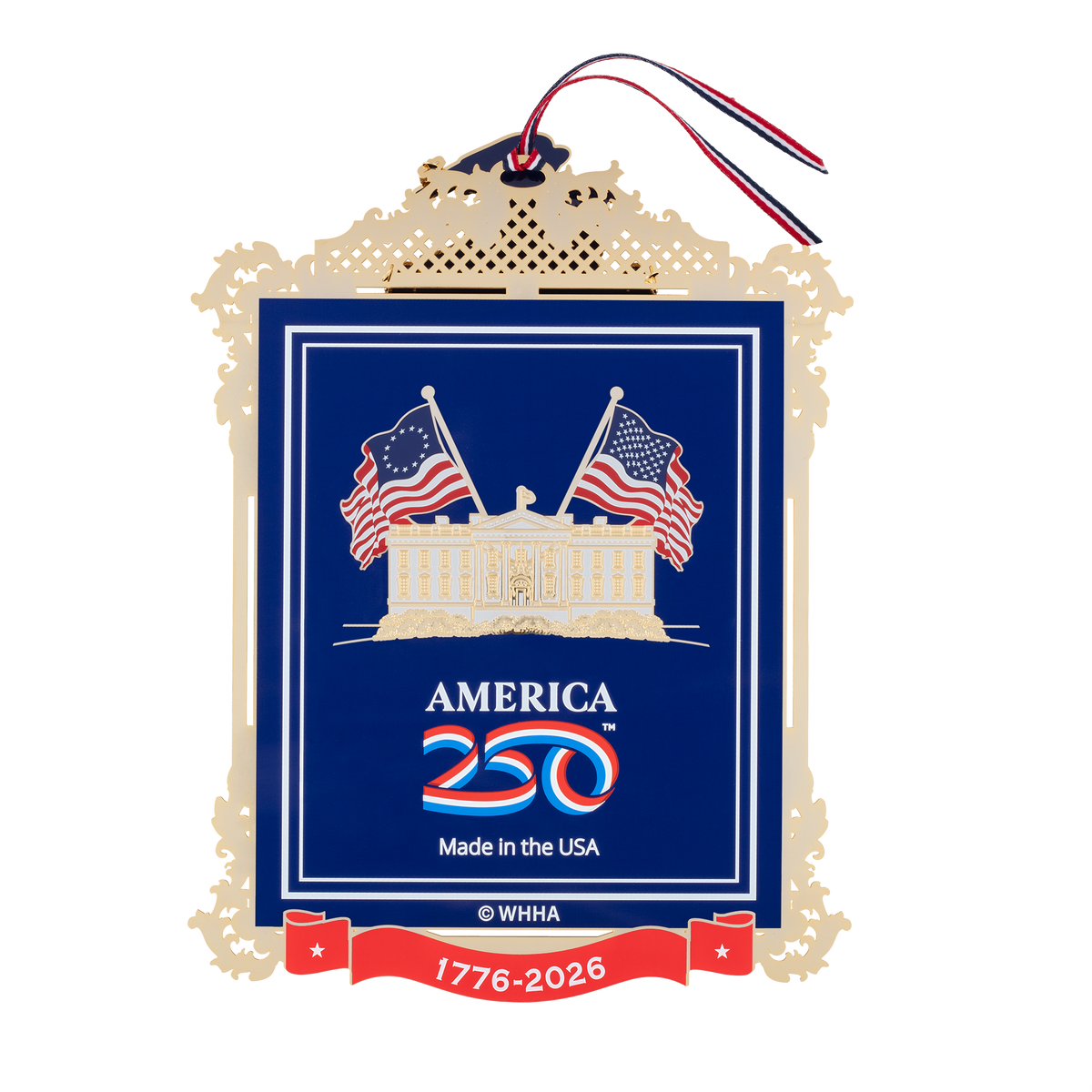 Official Commemorative Ornament of America’s 250th Anniversary 10" Display Wall Hanging