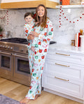 PatPat Family Matching Christmas Pajamas Mug Print Green