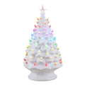 24 in. White Nostalgic Ceramic Tree with Light Show