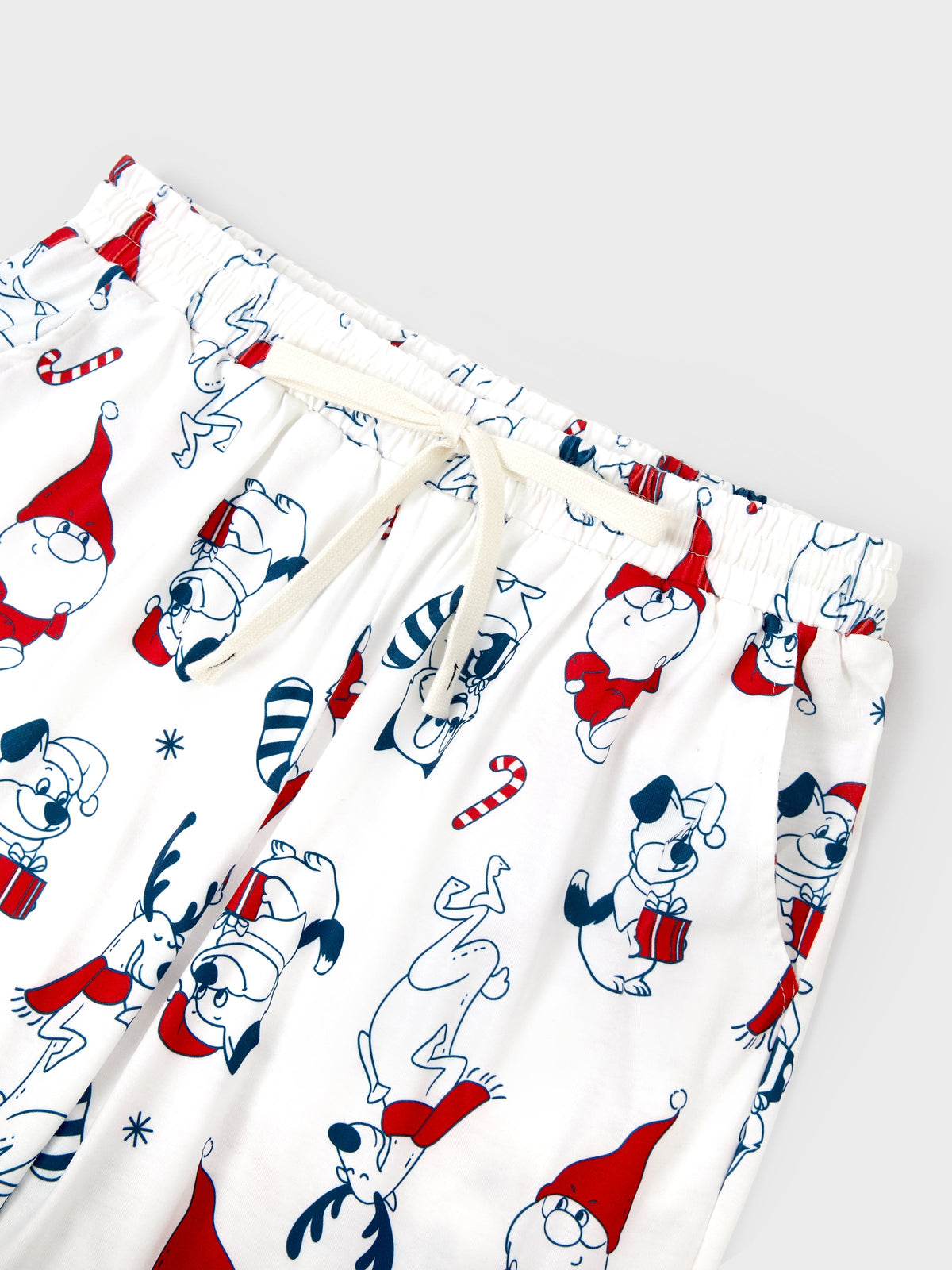 PatPat Family Matching Christmas Pajamas Gnome Print White