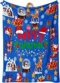 COMFAR Cute Christmas Blankets and Throws for Adults/Women/Boys/Kids, Holiday Fleece Throw Blanket for Couch/Sofa, Holiday Decor, Christmas Decorations/Gifts 50"x 60"