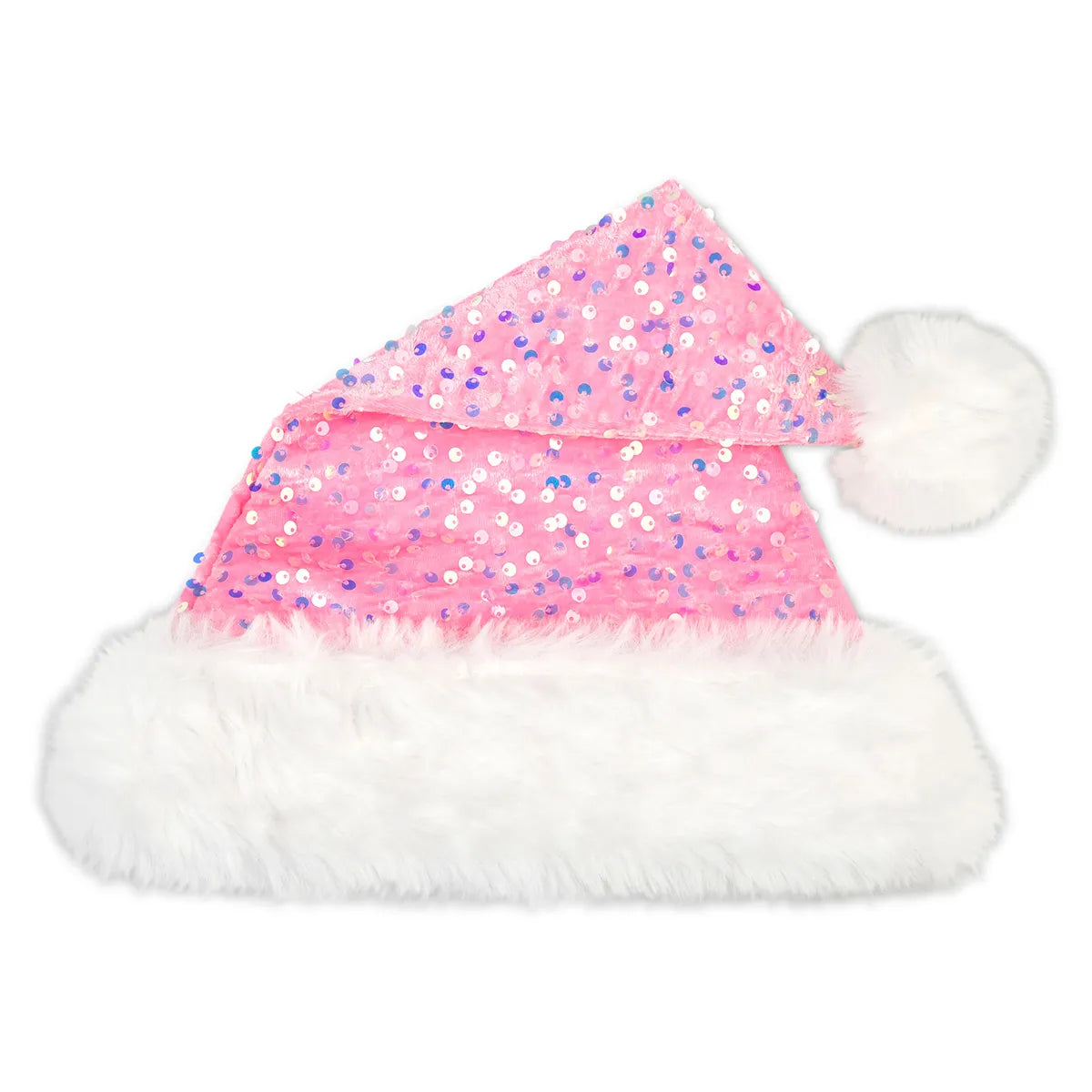 Iscream Sequin Santa Hat - Pink
