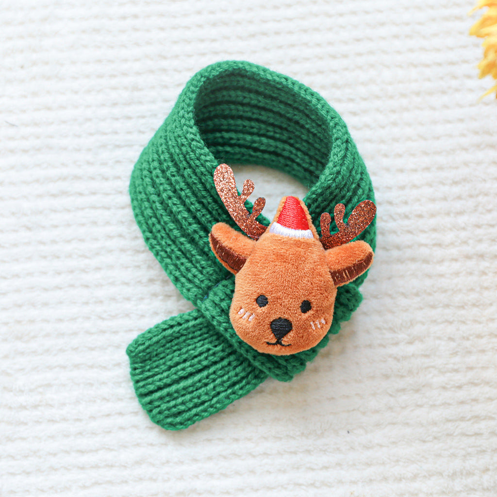 Christmas Santa/Elk Decor Dog Cat Scarf