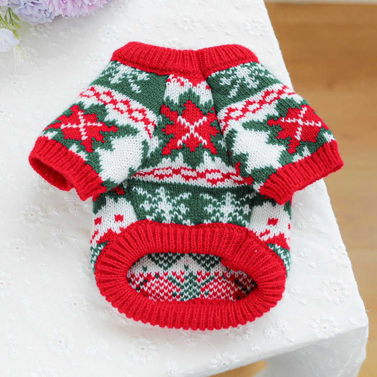 Christmas Elk/Bear Printed Knitted Dog Cat Sweater