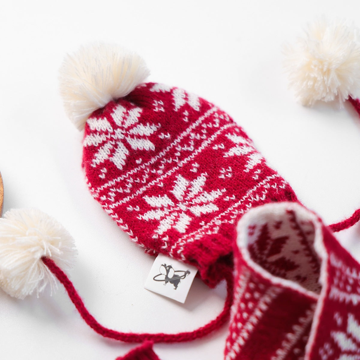 Christmas Dog Cat Scarf Hat Socks 3pcs Set