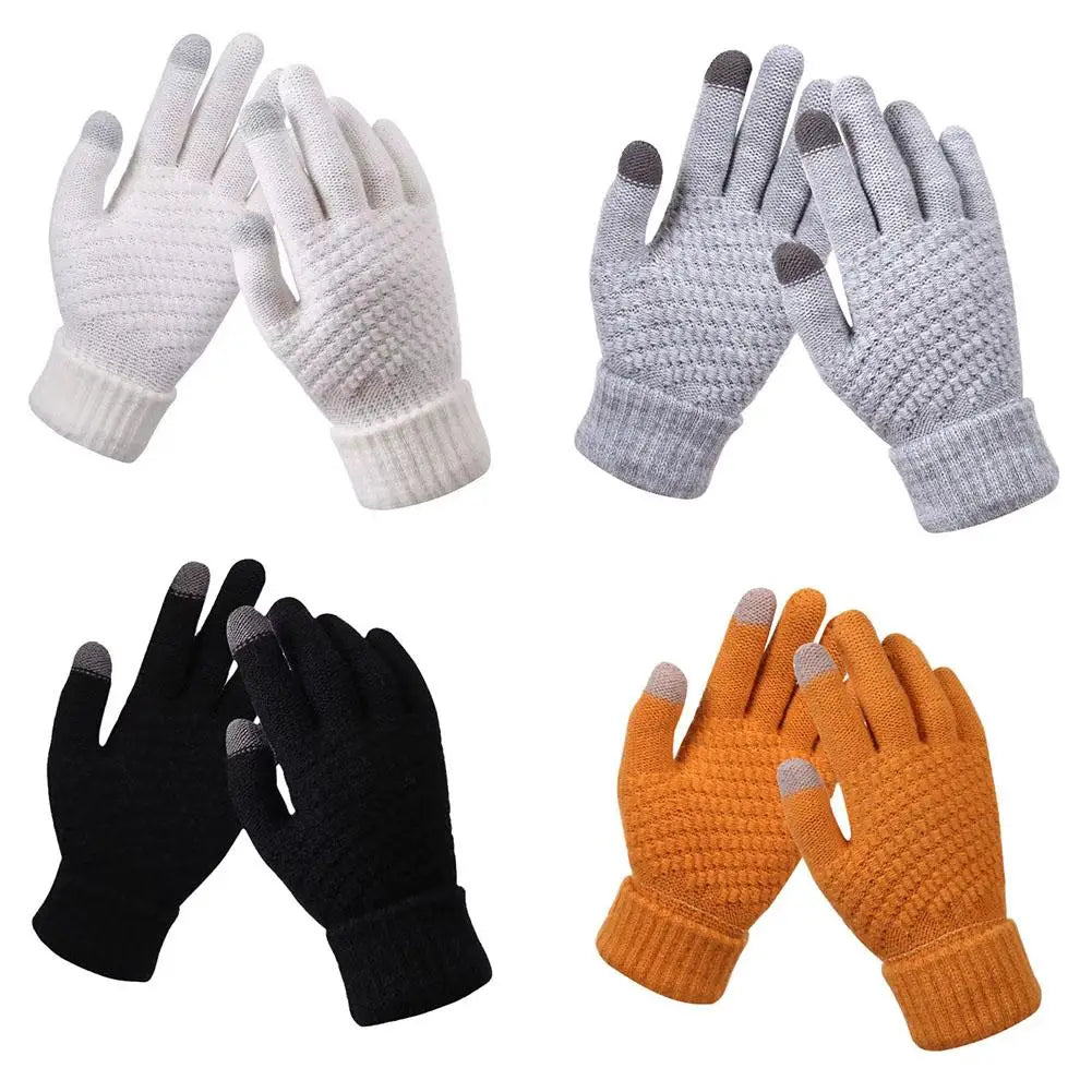 Women's Knitted Thicken Winter Hand Warmer Gloves – 4 Colors