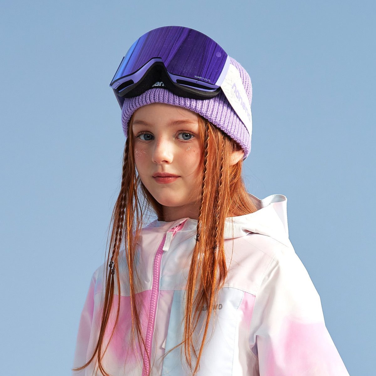 Magnetic Anti-Fog & HD Wide-View Youth Ski Goggles NG14KM