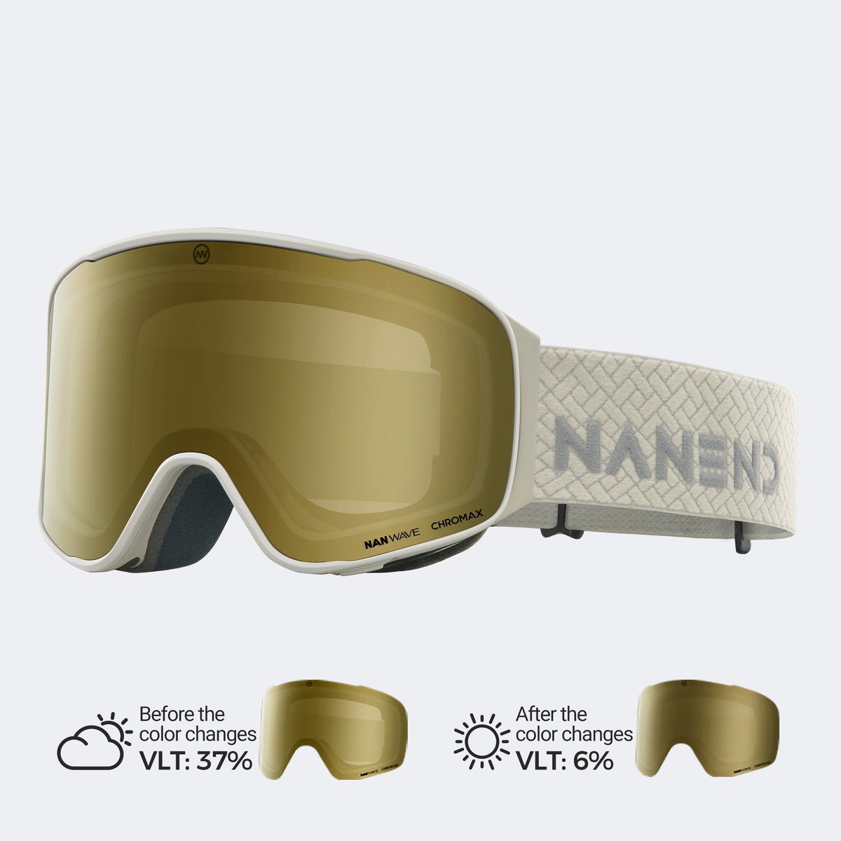 Small-framed, all-weather, photochromic flip-top Ski Goggles NG24MAX
